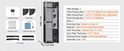 Bild in Galerie-Viewer laden, SucceBuy 3-8 Rifles Gun Safe w/ Digital Keypad &amp; Lock Gun Storage Cabinet with Removable Storage Shelf for Home Long Gun Pistols
