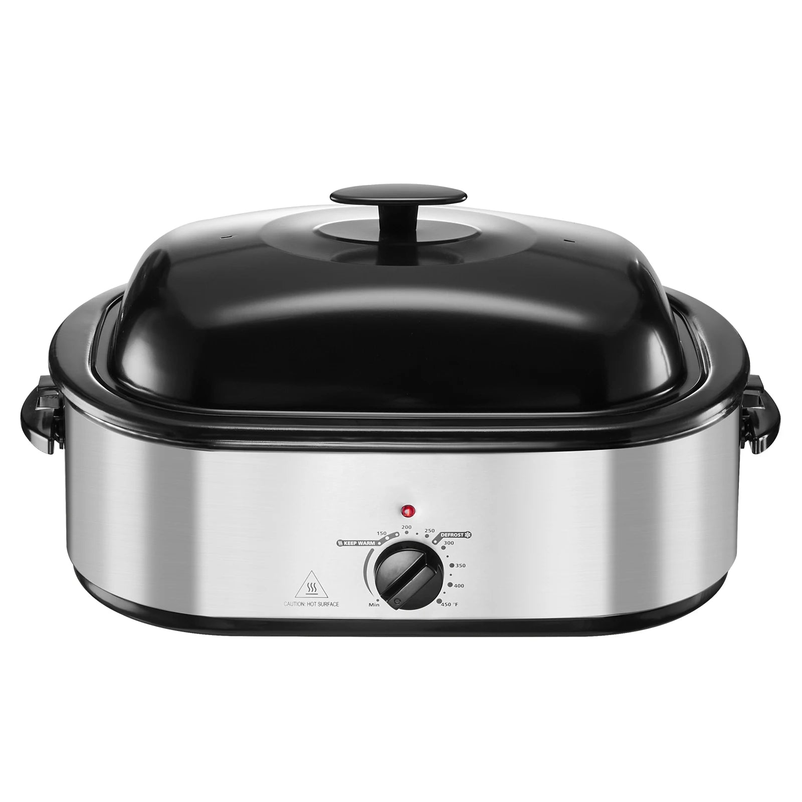 SucceBuy Roaster Oven Electric Roasting Pan Adjustable Temperature Fast-Cooking Turkey Roaster Defrost & Warm Function for Home