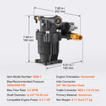 SucceBuy Pressure Washer Pump 3/4" Shaft Horizontal 3500 PSI 2.5GPM with 5 Nozzles Compatible with Simpson Troy-Bilt Generac