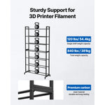 SucceBuy 3D Printer Filament Storage Rack 7Tier Heavy Duty Storage Shelves for 3D Printing Filaments Filament Spool Holders Rack