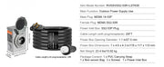 Charger l'image dans la visionneuse de galerie, Amocart 50Amp Generator Cord &amp; Power Inlet Box Kit NEMA 14-50P/SS2-50R STW 6/3+8/1 AWG Power Cord with Lock Connector for RV
