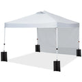 Easy One-Push Setup Pop Up Canopy Tent 10x10ft – Waterproof Outdoor Shelter, Portable Gazebo with Wheeled Bag, Includes Side Wall, Ideal for Camping, Patio, Parties