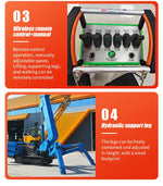 Customized Crawler Telescopic Boom Spider Crane with Hydraulic Remote Control，with Long Arm Fly Jib
