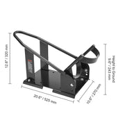 Load image into Gallery viewer, SucceBuy Motorcycle Wheel Chock Upright 1800lbs Heavy-duty Steel Motorcycle Front Wheel Stand with Adjustable Hole For Motorbike
