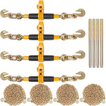 SucceBuy 7100 lbs Ratchet Chain Binder Heavy Duty Secure Load with Anti-skid Handle Tie Down Hauling for Flatbed Truck Trailer