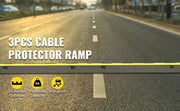 Load image into Gallery viewer, SucceBuy Cable Protector Ramp Wire Cable Cover Cord Guard 2 Channels Rubber + PVC 11000LBS Speed Bump Parking Driveway Traffic
