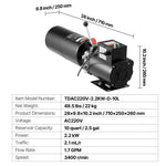 Amocart Hydraulic Pump Power Unit 10 Qt/15 Qt Single Acting Hydraulic Unit 6.3 L/min Oil Flow for Dump Truck Auto Repair Garage