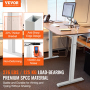 Charger l'image dans la visionneuse de galerie, SucceBuy Standing Desk Frame  Electric Stand Up Computer Desk Legs Ergonomic DIY Workstation Base for Home Office Black white
