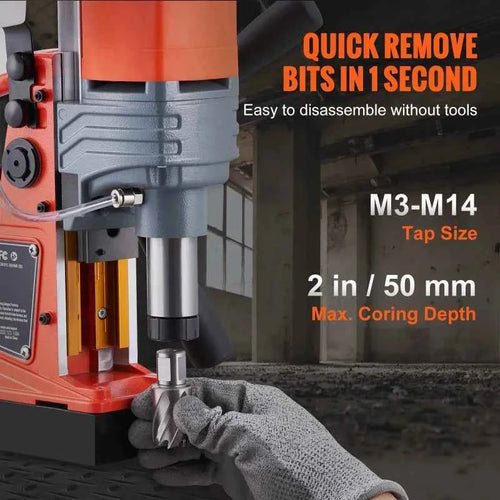 SucceBuy 1300W/1400W Magnetic Drill Press 2