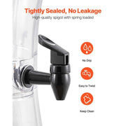 Load image into Gallery viewer, Amocart Beverage Dispenser 3.4 Gallon Drink Dispenser for Parties Plastic Juice Dispensers with No-Drip Spigot for Restaurants
