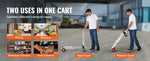 Amocart 400 Lbs Folding Hand Truck Lightweight Dolly With Wheels Foldable Luggage Utility Cart For Warehouse Transport Moving