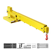 Load image into Gallery viewer, SucceBuy 6000lbs Adjustable Forklift Jib Boom Crane Manual Telescoping Boom Extends Up to 56.1 in Mobile Crane for Warehouse - AMOCART
