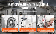Bild in Galerie-Viewer laden, SucceBuy Commercial Electric Meat Bandsaw 650W 1800W Stainless Steel Countertop  Sawing Machine Frozen Fish Cutter for Pork
