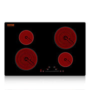 Load image into Gallery viewer, Amocart 2/4/5 Burners Built-in Induction Stove Top 12/24/30in Ceramic Glass Electric Cooktop For Household Commercial  Cooking

