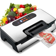 Load image into Gallery viewer, SucceBuy 90Kpa 130W Vacuum Sealer Food Packaging Machine with Free 10pcs Vacuum bags for Household Kitchen Vacuum Food Sealing
