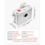 500W/700W/900W/1200W SucceBuy Macerator Pump Waste Water Disposal Upflush Machine for Toilet, Basement, Shower, Laundry, Bathtub