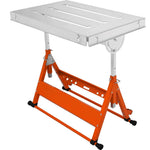 Amocart 18/20/24 Inch Foldable Welding Table Steel Table Top Auxiliary Welding Tool Flexible Height Portable Workbench for Work
