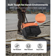 Charger l'image dans la visionneuse de galerie, SucceBuy 110 lbs Rolling Tool Bag 27 Pockets Roller Tool Bag on Wheels with Adjustable Telescoping Handle for Construction Tools
