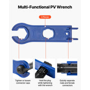 Load image into Gallery viewer, SucceBuy Crimping Tool Solar Connector Crimper Tool Kit Clear Metric &amp; AWG Markings with Solar Connectors Wrenches Storage Case - AMOCART
