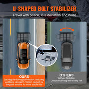 Charger l'image dans la visionneuse de galerie, Amocart Hitch Mount Cargo Carrier Hitch Cargo Rack with Folding Ramp 500LBS Mobility Scooter Carrier Fit 2" Hitch Receiver
