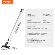 Bild in Galerie-Viewer laden, SucceBuy Drywall Skimming Blade Set 10/16/24/32/40 inch Skimming Blades + 34-81.6 in Extension Handle Pole Stainless Steel Knife
