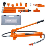 Load image into Gallery viewer, Amocart 10/12T Porta Power Kit Portable Hydraulic Jack with Oil Hose Auto Body Frame Repair Kit with StorageCase for Car Repair
