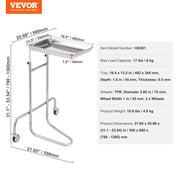 Charger l'image dans la visionneuse de galerie, for Lab Clinic Hospital Salon Amocart 2/3/4/5 Tiers Lab Carts Lab Utility Cart Mobile Medical W/ ABS Material Rolling Cart

