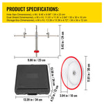 Amocart Adjustable Steel Hole Saw Cutter Kit 40-200mm w/ Shield Hole Cutter Drill Bit DIY Tool Sheetrock Veneer Slate