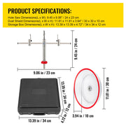 Charger l'image dans la visionneuse de galerie, Amocart Adjustable Steel Hole Saw Cutter Kit 40-200mm w/ Shield Hole Cutter Drill Bit DIY Tool Sheetrock Veneer Slate

