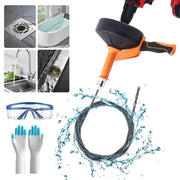 Bild in Galerie-Viewer laden, Amocart Drain Cleaner Machine 25FT Automatic Tube Cleaner Blockage Unblocker Toilet Sewer Dredge Machine for Kitchen Bathroom
