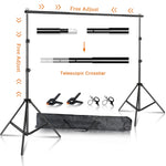 SH Photography Background Backdrop Stand Support Picture Canvas Frame System Kit With Carry Case For Muslin Photo Video Studio