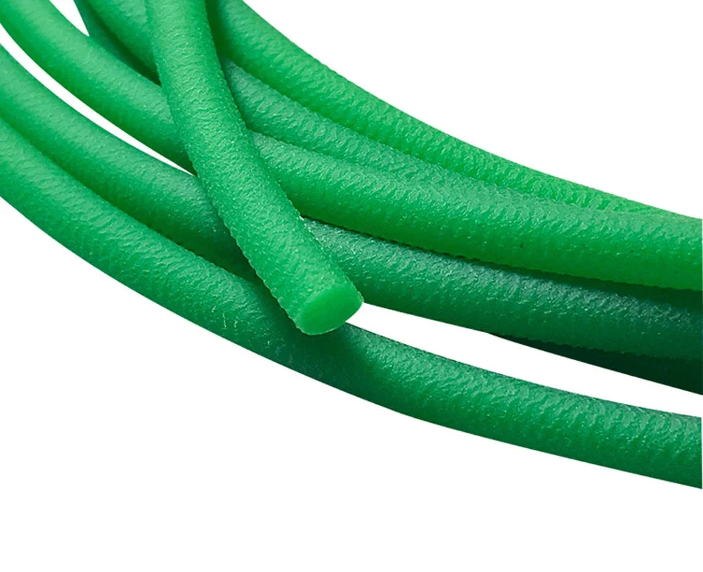 Green Polyurethane Conveyor Belts Diameter 2/3/4/5/6/7/8/9/10/12/15mm PU Round Drive Belt Meltable Cord