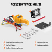 Bild in Galerie-Viewer laden, Amocart 2000lbs Electric Car Winch ATV/UTV Steel Cable Winch with Wired Remote Control for Towing Off-Road Vehicle Jeep Truck
