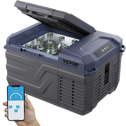Amocart 8L to 75L Car Refrigerator Fridge Portable Icebox Single&Dual Zone w/Blue Tooth Temp Adjustable for Outdoor Camping RV