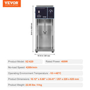 Load image into Gallery viewer, SucceBuy Ice Cream Blender High-Speed Ice Cream Maker Mixer Stir Machine Speed Adjustment Stainless Steel Ice Cream Shaker
