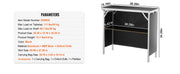 Load image into Gallery viewer, Amocart Folding Portable Bar Table Tradeshow Podium Table for Party Picnic Exhibition Include Carrying Case Storage Shelf Skirt

