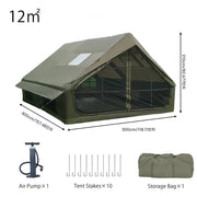 Load image into Gallery viewer, PAKICETUS Inflatable camping tent 4-8 people with windows portable water-resistant camping tent  Four season tents
