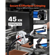 Load image into Gallery viewer, SucceBuy Hydraulic Hose Crimper with Dies Snap-On &amp; Carrying Case Hydraulic A/C Hoses Crimping Tool for Air Conditioning Repair
