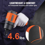 Load image into Gallery viewer, Amocart Lightweight 4.6 lb Design Pneumatic Impact Gun with 11-PCS 1/2-Inch Drive CR-V Steel Impact Socket Set &amp; Carrying Case
