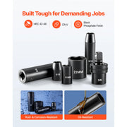 Load image into Gallery viewer, Amocart in Drive Impact Socket Set Impact Sockets Different SAE and Various Sizes with Extension Bars Cr-V Steel Carrying Case
