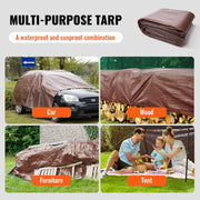 Load image into Gallery viewer, SucceBuy Heavy Duty Tarp Waterproof Tear Proof Poly Plastic Tarps Cover Multi-Purpose Outdoor Tarpaulin with Grommets for Truck
