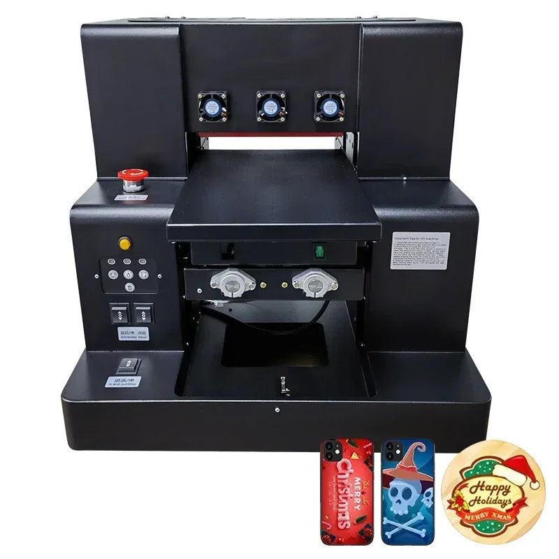 VEVOR UV Printer A4  Size Label Phone Case Flatbed UV Printer with Varnish A4 UV Printer Sticker For Bottle Acrylic Glass Amocart