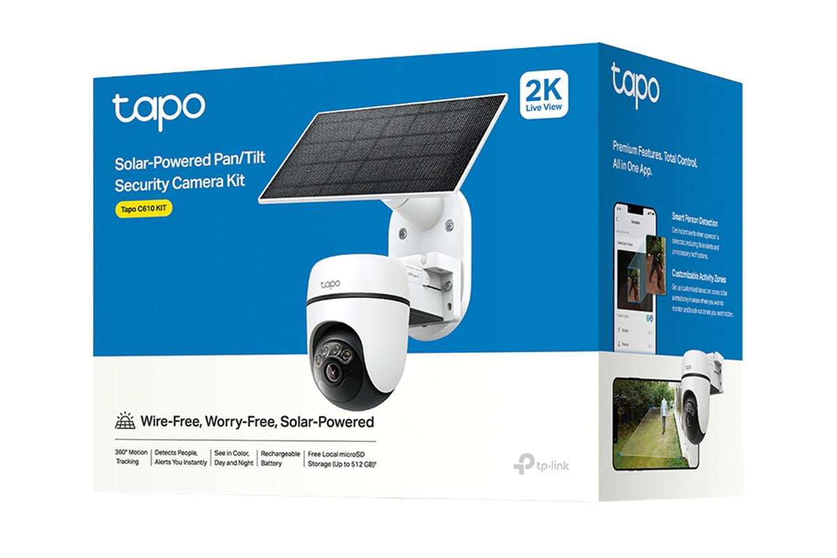 TP-Link Solar-Powered Pan/Tilt Security Camera Kit | TAPOC610KIT
