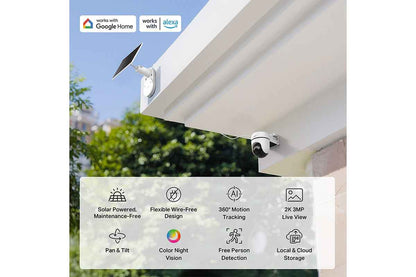 TP-Link Solar-Powered Pan/Tilt Security Camera Kit | TAPOC610KIT
