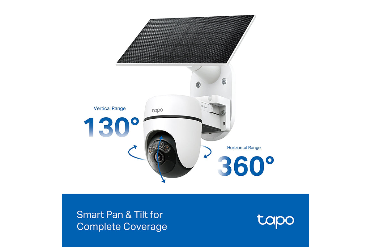 TP-Link Solar-Powered Pan/Tilt Security Camera Kit | TAPOC610KIT