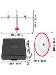 Charger l'image dans la visionneuse de galerie, Amocart Adjustable Steel Hole Saw Cutter Kit 40-200mm w/ Shield Hole Cutter Drill Bit DIY Tool Sheetrock Veneer Slate
