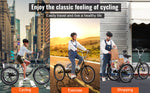 Amocart 20inch 7 Speed Adult Tricycles Bike Adult Trikes 3-Wheeled Bicycles Carbon Steel Cruiser Bike with Basket