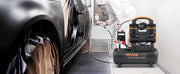 Charger l'image dans la visionneuse de galerie, Compresseur d'air silencieux SucceBuy 9L 18L 24L 35L Pompe à air portable silencieuse sans huile pour la réparation à domicile et le gonflage de pneus Compresseur chuchoteur
