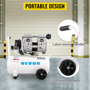 Bild in Galerie-Viewer laden, Amocart 25/60L Air Compressor 110V/240V Silent Oil-Free Compressor 750W 1 HP For Home Repair Tire Inflation Whisper Compressor
