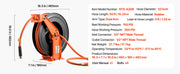 Load image into Gallery viewer, SucceBuy Retractable Air Hose Reel Auto Rewind Air-Compressor Hoses Reel with 5 ft Lead in Ceiling/Wall Mount Steel Double Arm
